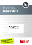 Huber KISS Cooling baths Mode d'emploi