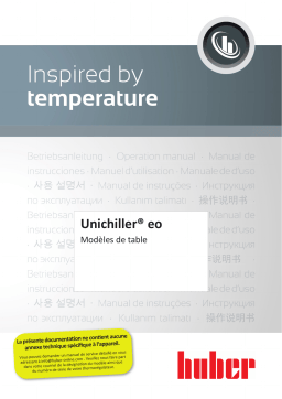 Huber Unichiller eo - Desktop Mode d'emploi
