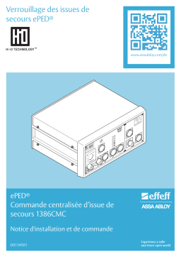 effeff commande centralis&eacute;e d&rsquo;issue de secours 1386CMC 1386CMC-3-34200 Mode d'emploi