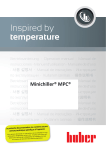 Huber MPC Minichiller Mode d'emploi