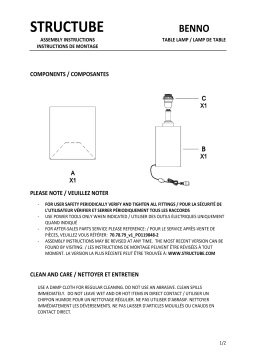 STRUCTUBE BENNO Manuel utilisateur