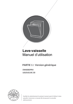 Bertazzoni DW6083PRV Manuel utilisateur