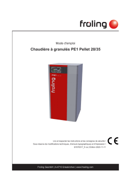 Froling PE1 Mode d'emploi