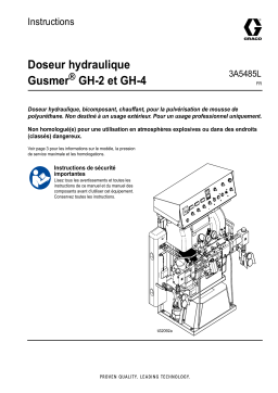 Graco 3A5485FR-L, Manuel, Doseur hydraulique Gusmer GH-2 et GH-4 Mode d'emploi