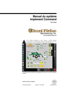 GREAT PLAINS HT1100-20, HT1100-25, & HT1100-30 Terra Max Manuel du propriétaire