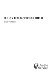 AUDIOSERVICE DIC 8.8 Mode d'emploi
