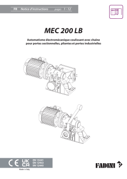 Fadini mec200lb Manuel utilisateur
