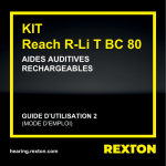 REXTON KIT Reach R-Li T BC 80 Mode d'emploi