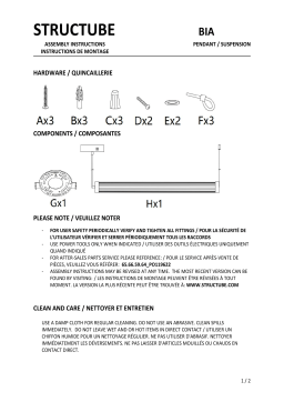 STRUCTUBE BIA Manuel utilisateur
