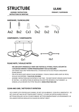 STRUCTUBE ULANI Manuel utilisateur