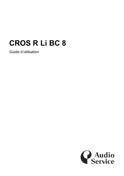 AUDIOSERVICE CROS R Li BC 8 Mode d'emploi