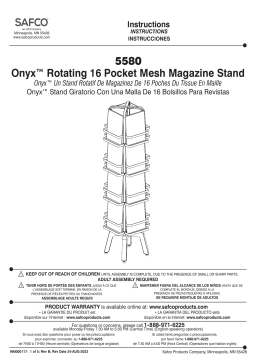 Safco 5580BL Manuel utilisateur
