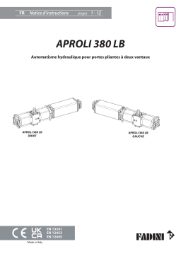 Fadini aproli380lb Manuel utilisateur