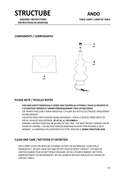 STRUCTUBE ANDO Manuel utilisateur
