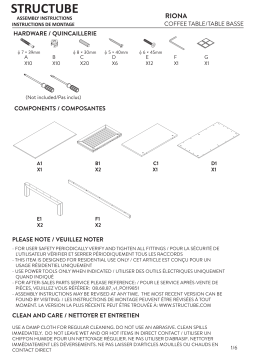 STRUCTUBE RIONA Manuel utilisateur