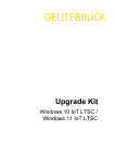 Geutebruck Upgrade Kit G-ST 6000+G3 / WIN11 / Value / i5 / SQL Standard Manuel utilisateur