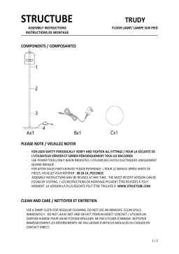 STRUCTUBE Trudy Manuel utilisateur