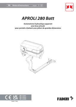 Fadini aproli280batt Manuel utilisateur