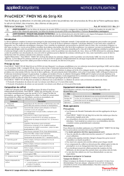 Thermo Fisher Scientific PrioCHECK FMDV NS serum cattle sheep goat pig Mode d'emploi