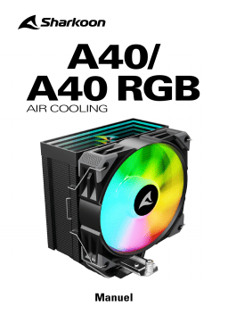 Sharkoon A40 RGB - Black Manuel du propriétaire