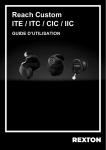 REXTON Reach Custom CIC 80 Mode d'emploi
