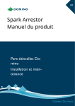 Domino Spark Arrestor Manuel utilisateur