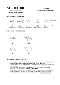 STRUCTUBE Marley Manuel utilisateur