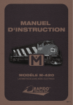 Rapido MLW M420 Locomotive Mode d'emploi