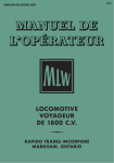 Rapido FPA-2u/FPB-2u Locomotive Mode d'emploi