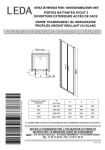 Leda PORTE BATTANTE ATOUT 3 Mode d'emploi