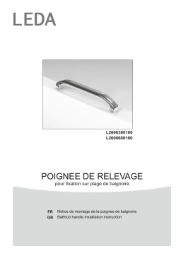 Leda POIGNÉE DE RELEVAGE Mode d'emploi
