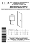 Leda PORTE PIVOTANTE ATOUT 3 Mode d'emploi