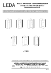 Leda FILEUR DE FINITION MURALE POUR CABINE Guide d'installation