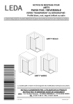 Leda PAROI WALK-IN ARTY VARIO Mode d'emploi