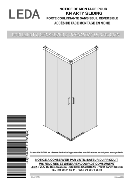 Leda PAROI ARTY 1/2 ENSEMBLE COULISSANT Mode d'emploi