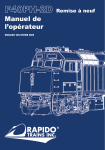 Rapido VIA Rebuilt F40PH-2D Mode d'emploi