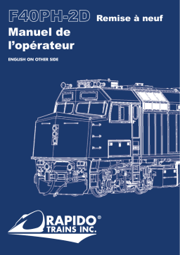 Rapido VIA Rebuilt F40PH-2D Mode d'emploi