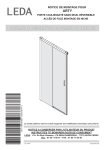 Leda PAROI ARTY FACE COULISSANTE 2 VOLETS Mode d'emploi