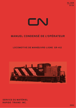 Rapido GMD-1 New Run Locomotive Mode d'emploi
