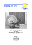 Sieger HD Nettoyeur de Drainage Manuel utilisateur