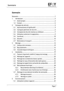 EFOY Pro 800/2400 Manuel utilisateur