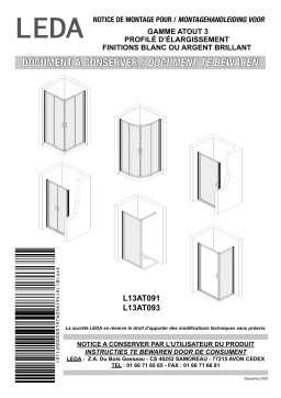 Leda PROFILÉ D'ÉLARGISSEMENT ATOUT 3 Mode d'emploi