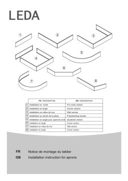 Leda TABLIER RECEVEUR SPACE LINE Mode d'emploi