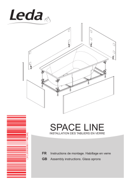 Leda TABLIER DE BAIGNOIRE SPACE LINE Mode d'emploi