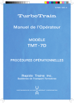 Rapido UAC TurboTrain - Turbo 2.0 Mode d'emploi