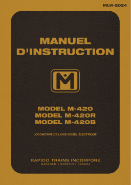 Rapido M420 Locomotive Mode d'emploi