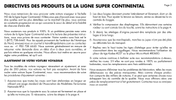 Rapido Super Continental Line Passenger Cars Mode d'emploi