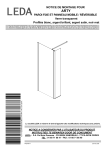 Leda PARE-BAIN FIXE + MOBILE ARTY Mode d'emploi