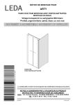 Leda PAROI FIXE SPECIALE PORTES BATTANTES ARTY Mode d'emploi