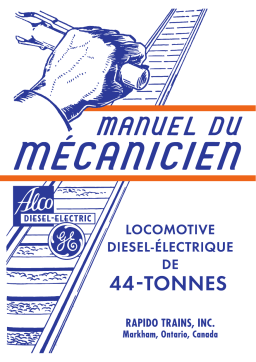 Rapido 44-Tonner Locomotive Mode d'emploi